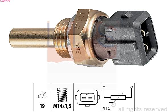 EPS 1.830.176 - Sonde de température, liquide de refroidissement droxauto.com
