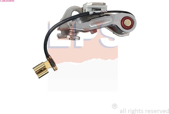 EPS 1.206.034HVS - Jeu de contacts, distributeur d'allumage droxauto.com