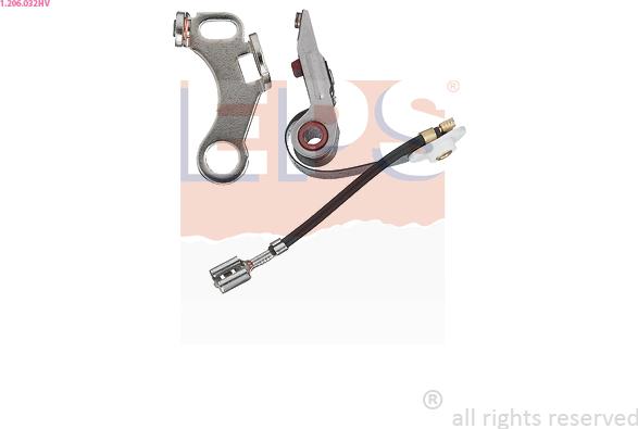 EPS 1.206.032HV - Jeu de contacts, distributeur d'allumage droxauto.com