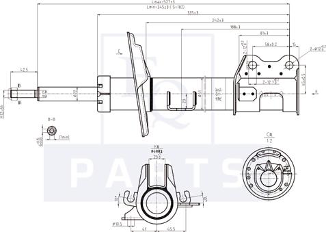 Equal Quality AM10110 - Amortisseur droxauto.com