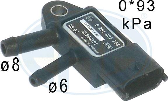 ERA 550755 - Capteur, pression des gaz échappement droxauto.com