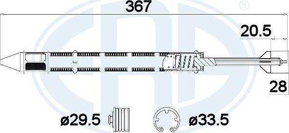 ERA 668013 - Filtre déshydratant, climatisation droxauto.com