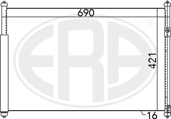 ERA 667080 - Condensateur, climatisation droxauto.com
