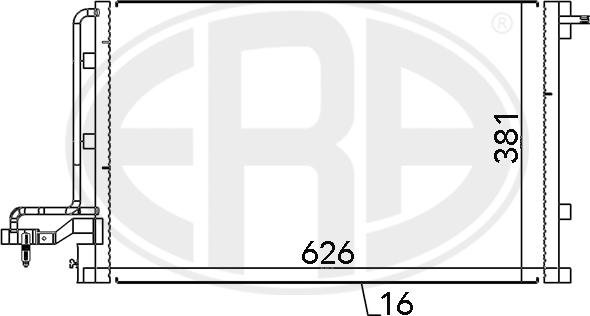 ERA 667146 - Condensateur, climatisation droxauto.com