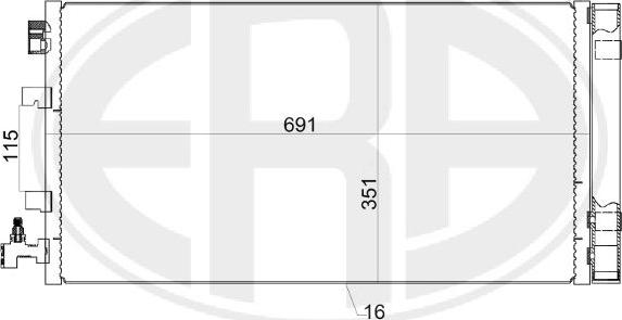 ERA 667155 - Condensateur, climatisation droxauto.com