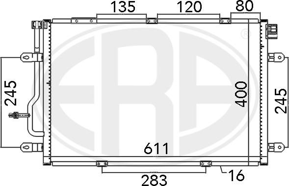 ERA 667112 - Condensateur, climatisation droxauto.com
