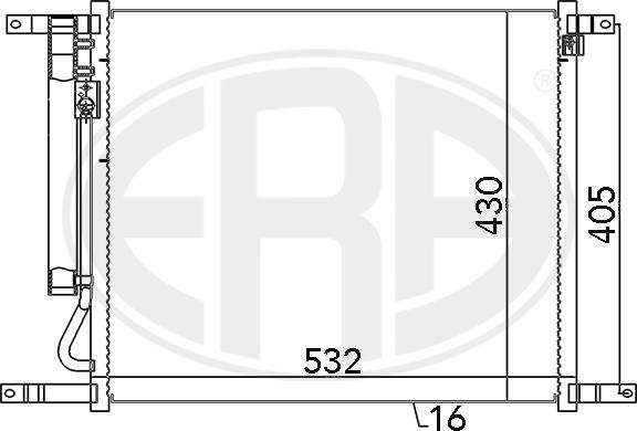 ERA 667128 - Condensateur, climatisation droxauto.com