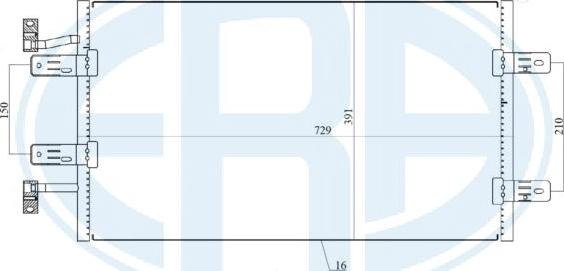 ERA 667174 - Condensateur, climatisation droxauto.com