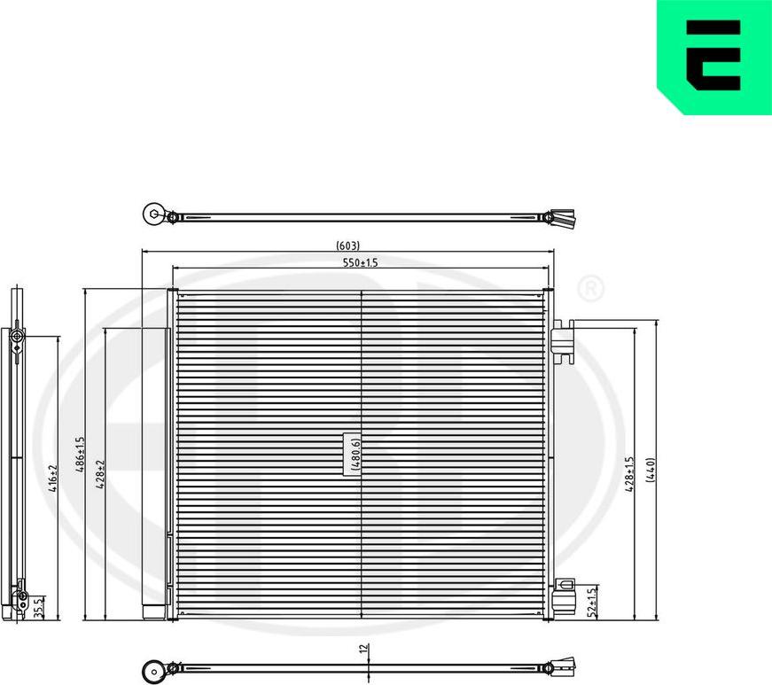 ERA 667356 - Condensateur, climatisation droxauto.com