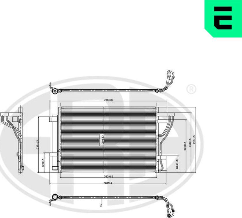 ERA 667351 - Condensateur, climatisation droxauto.com