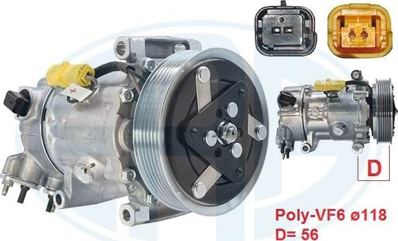 ERA 670116 - Compresseur, climatisation droxauto.com