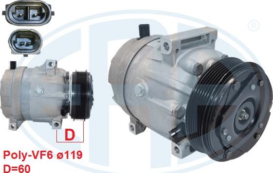 ERA 670186 - Compresseur, climatisation droxauto.com