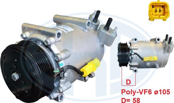 ERA 670204 - Compresseur, climatisation droxauto.com