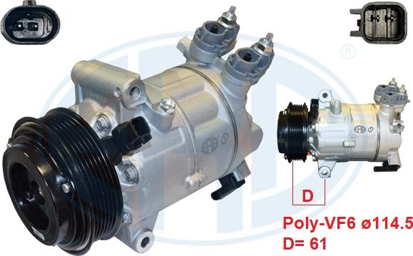 ERA 670201 - Compresseur, climatisation droxauto.com