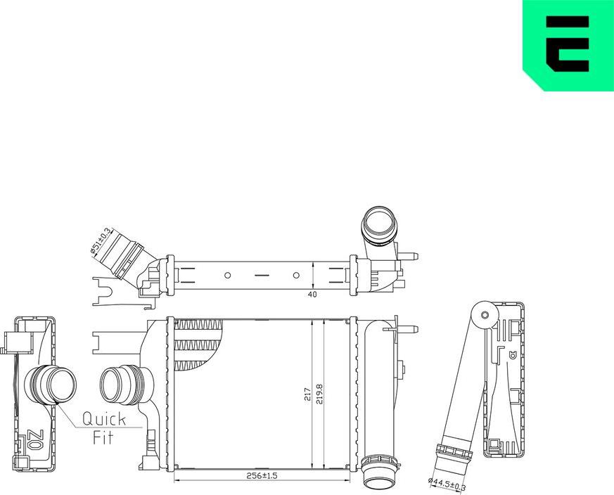 ERA 672048 - Intercooler, échangeur droxauto.com