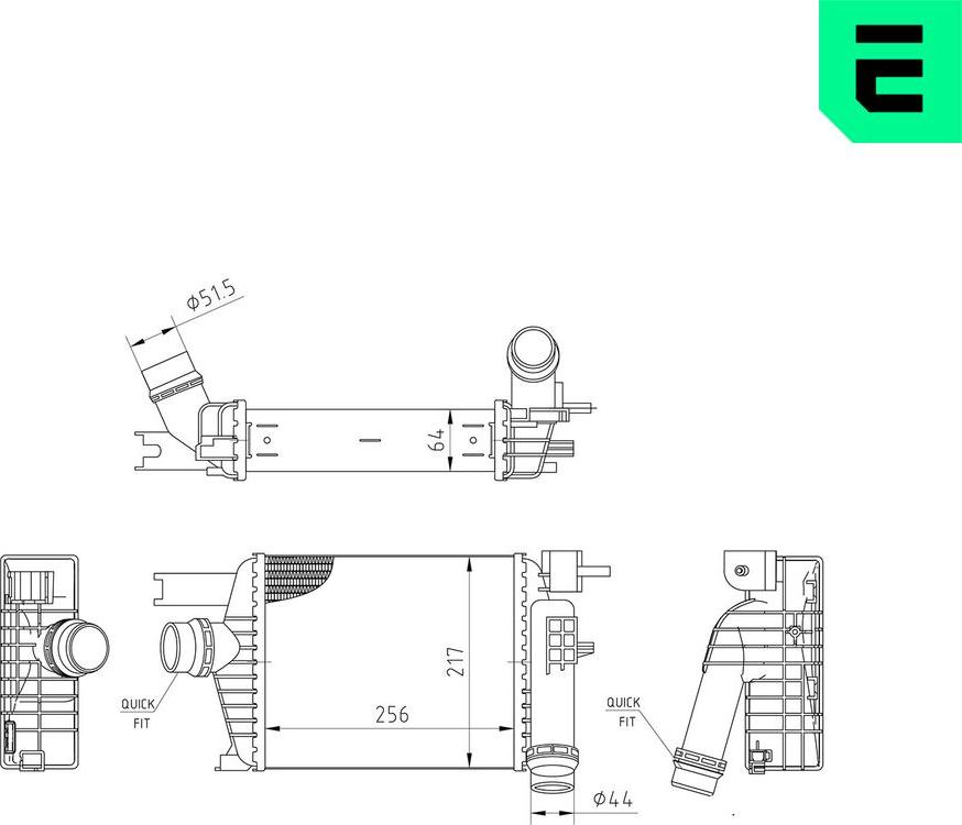 ERA 672042 - Intercooler, échangeur droxauto.com