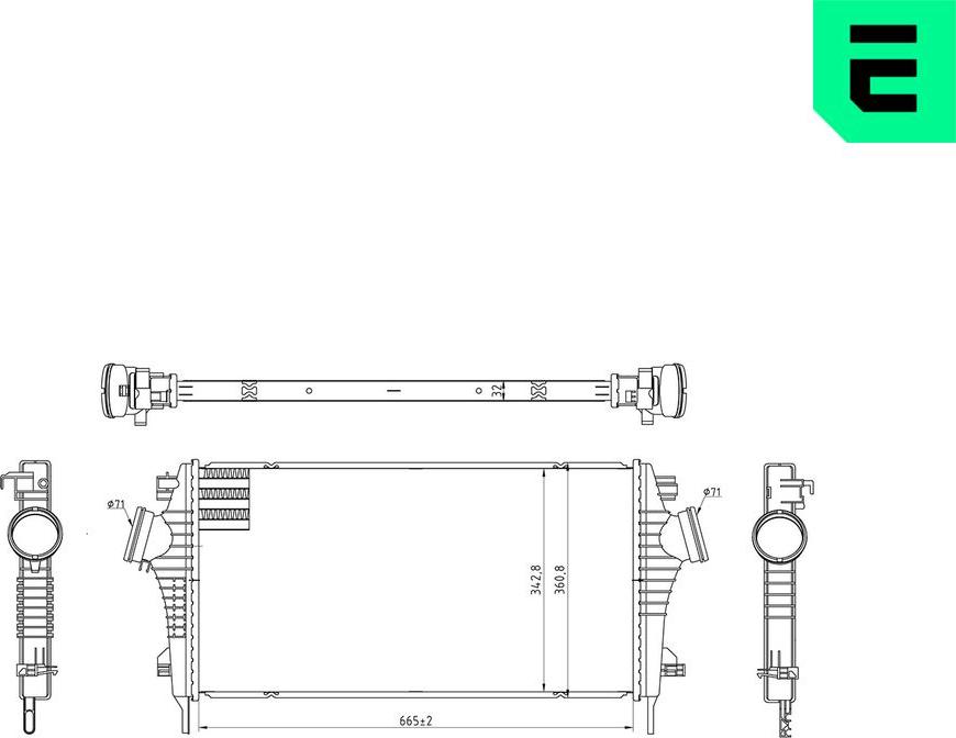 ERA 672055 - Intercooler, échangeur droxauto.com