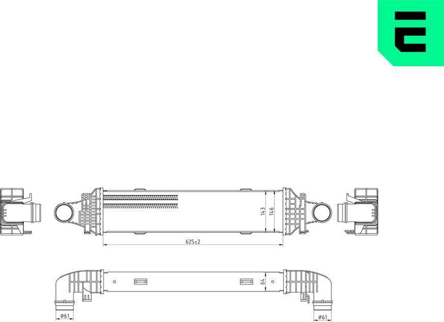 ERA 672056 - Intercooler, échangeur droxauto.com