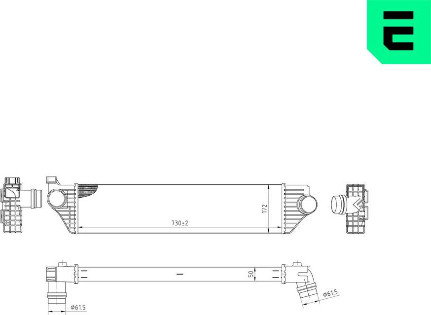 ERA 672002 - Intercooler, échangeur droxauto.com