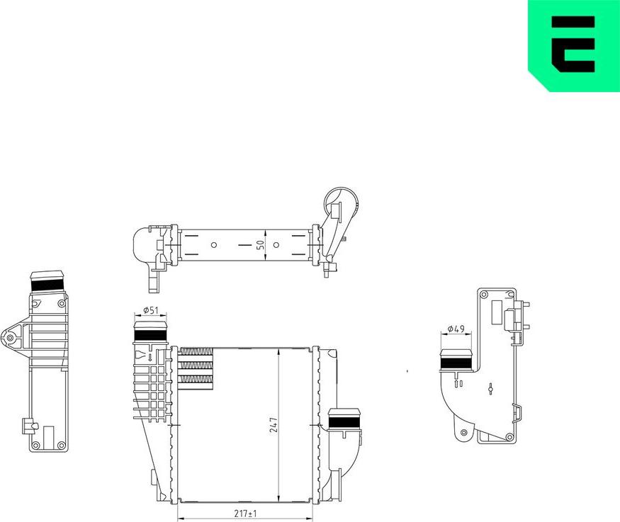 ERA 672020 - Intercooler, échangeur droxauto.com