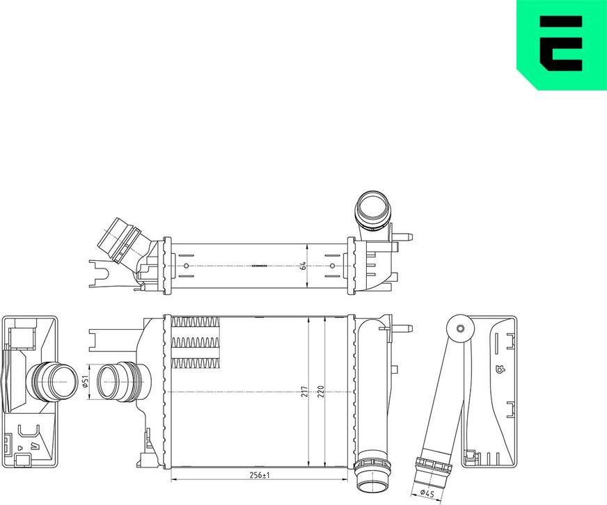 ERA 672023 - Intercooler, échangeur droxauto.com
