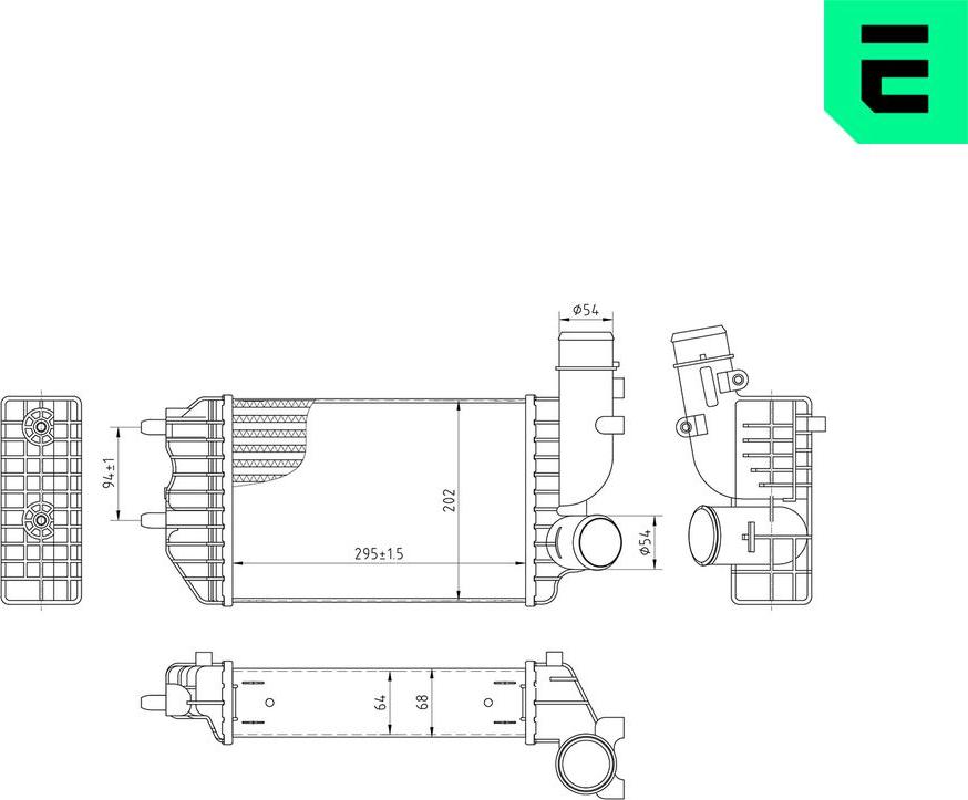 ERA 672070 - Intercooler, échangeur droxauto.com