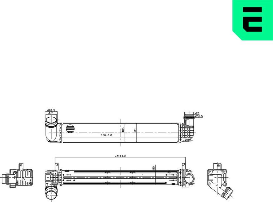 ERA 672119 - Intercooler, échangeur droxauto.com