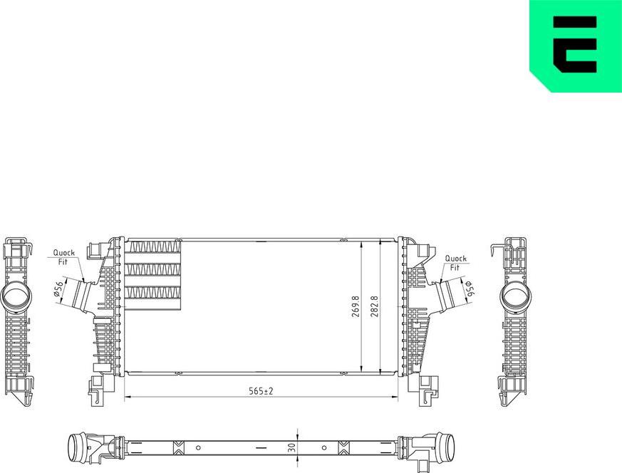 ERA 672132 - Intercooler, échangeur droxauto.com