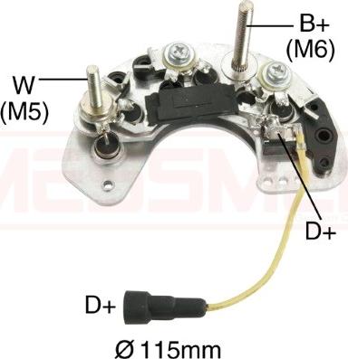 ERA 215502 - Pont de diodes, alternateur droxauto.com