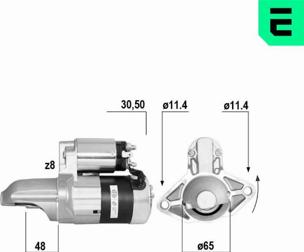 ERA 221216A - Démarreur droxauto.com