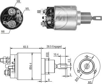ERA ZM4973 - Contacteur, démarreur droxauto.com