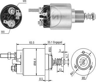 ERA ZM476 - Contacteur, démarreur droxauto.com