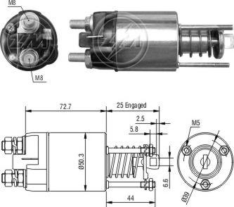 ERA ZM7651 - Contacteur, démarreur droxauto.com