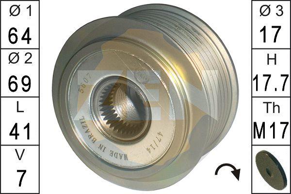ERA ZN5607 - Poulie, alternateur droxauto.com