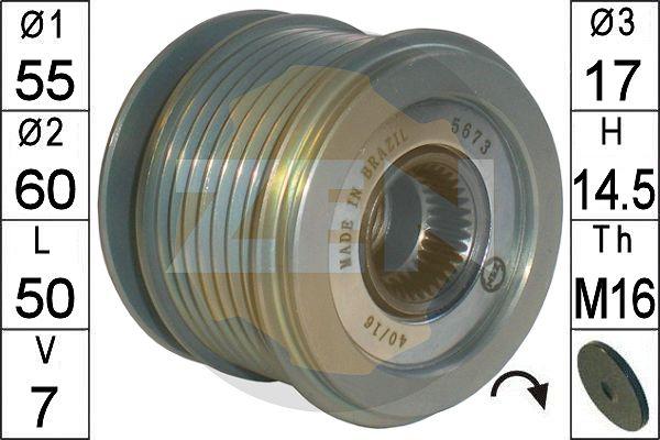 ERA ZN5673 - Poulie, alternateur droxauto.com