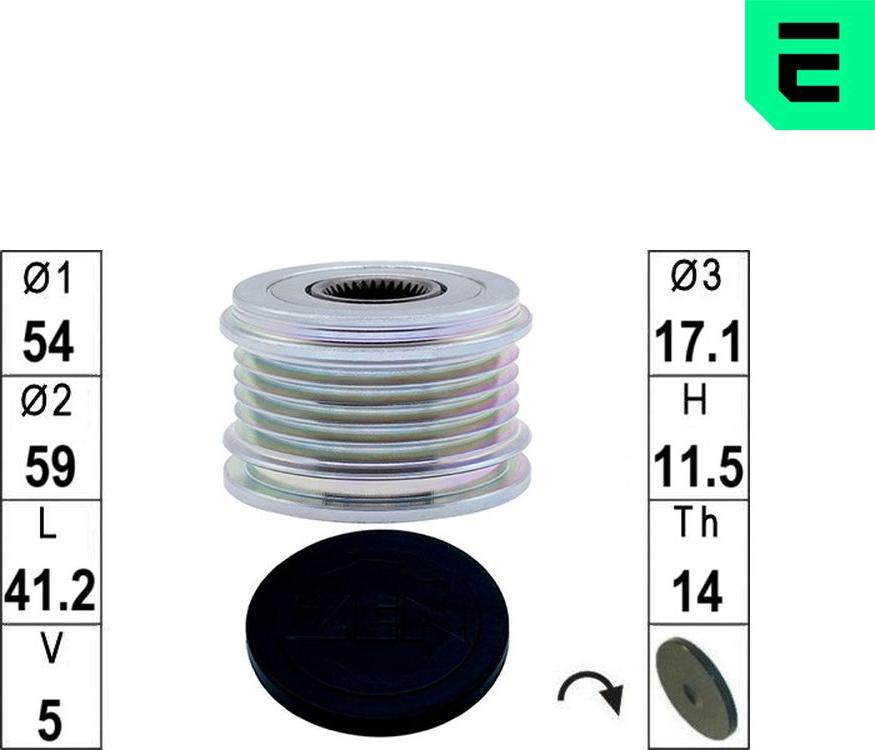 ERA ZN5777 - Poulie, alternateur droxauto.com