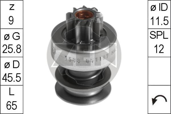 ERA ZN1588 - Pignon, démarreur droxauto.com