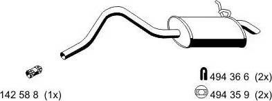 ERNST 522212 - Silencieux arrière droxauto.com