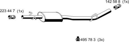 ERNST 522229 - Silencieux central droxauto.com