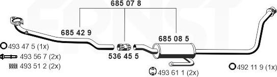 ERNST 685078 - Silencieux central droxauto.com