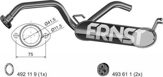 ERNST 685108 - Silencieux arrière droxauto.com