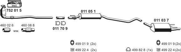 ERNST 050391 - Échappement droxauto.com