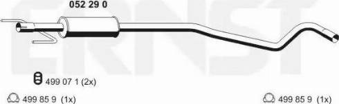 ERNST 052290 - Silencieux central droxauto.com