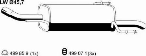 ERNST 052269 - Silencieux arrière droxauto.com