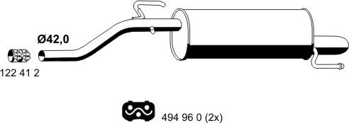 ERNST 012171 - Silencieux arrière droxauto.com