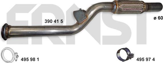 ERNST 390415 - Tuyau d'échappement droxauto.com