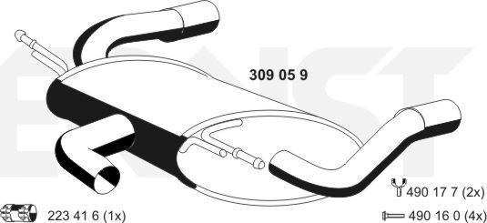 ERNST 309059 - Silencieux arrière droxauto.com