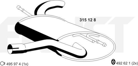 ERNST 315128 - Silencieux arrière droxauto.com