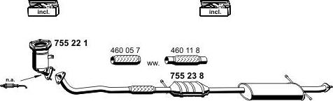 ERNST 250025 - Échappement droxauto.com