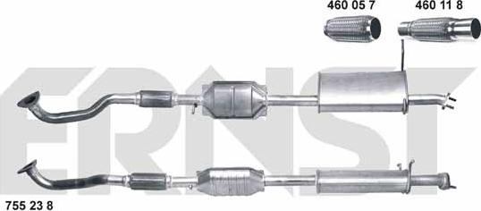 ERNST 755238 - Catalyseur droxauto.com